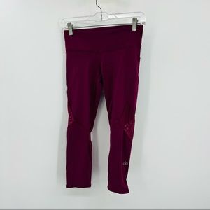 Alo Maroon Leggings Small